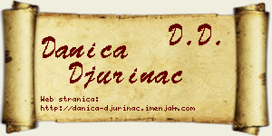 Danica Đurinac vizit kartica